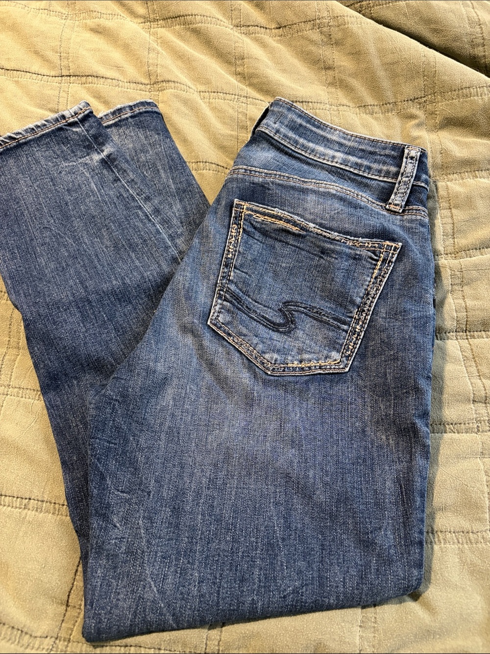 Silver Jeans Women's Avery Skinny Crop Denim - Medium Blue